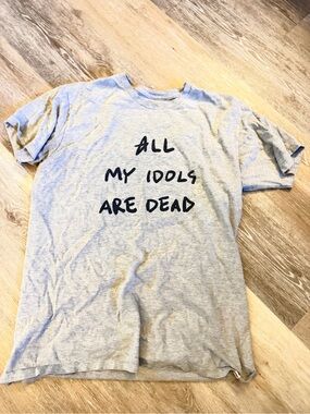 Altamont Light Gray Tee with Black Handwritten Graphic